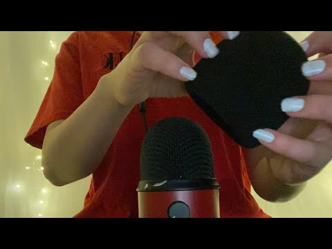 ASMR ULTIMATE AGGRESSIVE Natural nail FOAM COVER MIC SCRATCHES!