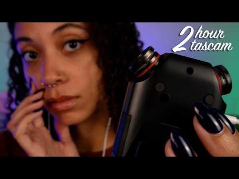 2 HOURS | ASMR *WET MOUTH SOUNDS* on Tascam (sleep like a baby tonight 😴)
