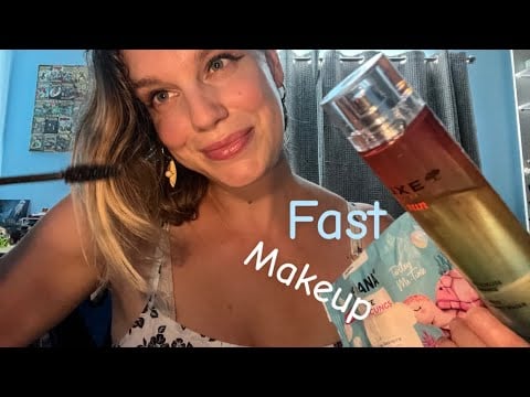 [ASMR] Fast & Aggressive Doing Your Summer Makeup + Hair Brushing  🌺💄 