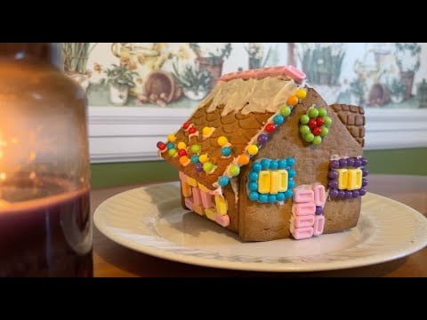 ASMR Cozy Early 2000s Vibes Making a Gingerbread House
