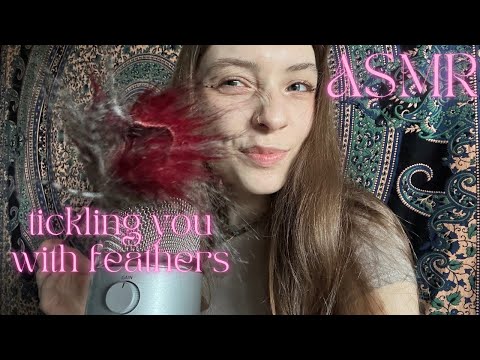 ASMR • tickling you with feathers and hair 🪶🙈