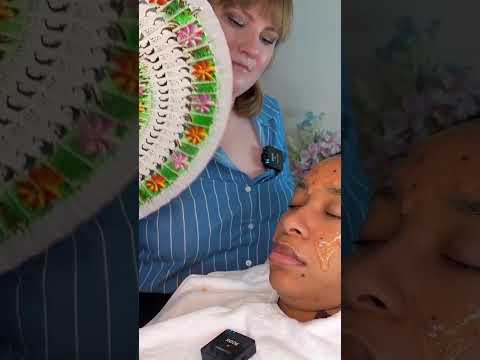 ASMR Skincare, Facial, Head Massage Pampering🩷 #asmr #asmrtingles #asmrrealperson #asmrpersonalcare