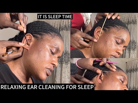ASMR RELAXING EAR CLEANING, EAR NITPICKING, GUM CHEWING FOR THOSE WHO NEED SLEEP NOW.