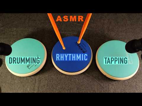 ASMR Binaural Drumming & Tapping | Random & Rhythmic | No Talking