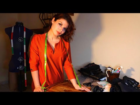 Asmr Fabric Sounds & Measuring /Folding/ Cutting