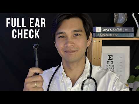 ASMR Detailed Ear Exam & Cleaning (Realistic, Soft Spoken)