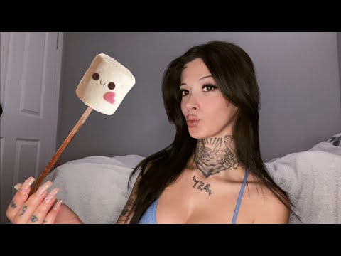 [türkçe asmr] 🍭 marshmallow kızartalım 🍡 | mukbang asmr