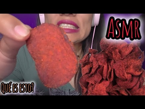 ASMR | PROBEMOS ESTO| MUKBANG RELAJANTE | CRUNCHY Y PICANTE #asmr #mukbang #mouthsounds 