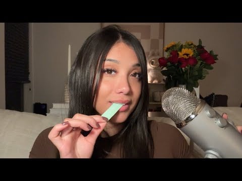 ASMR| EAR TO EAR GUM CHEWING ✨1 HOUR