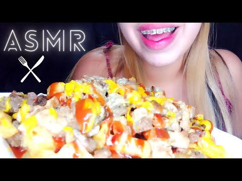 ASMR Comiendo papitas fritas con carnitas - Eating sounds 🍟🥩🤤