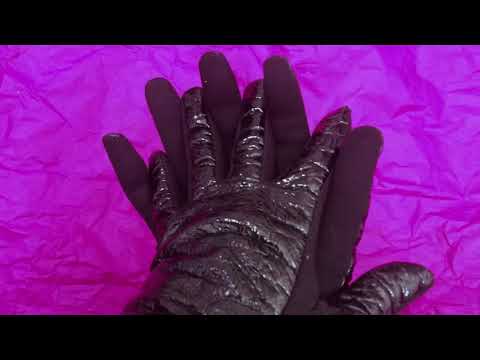 GLOVES 🖤 SHINY with RUSTLING PAPER 💜  [[ASMR]]