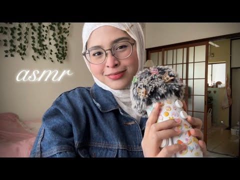 【ASMR】 bug searching, plucking, and scratching fluffy mic cover 🐛💗