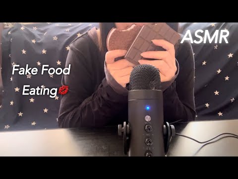 【ASMR】Fake Food 🍫🍪Eating sounds💋