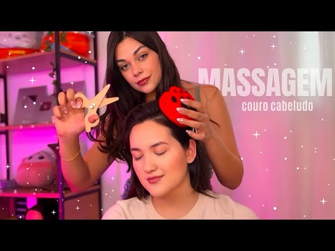 ASMR: MASSAGEM NO COURO CABELUDO COM SHARP OR DULL