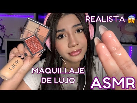 ASMR ESPAÑOL / S P 1 T  PAINT1NG CON PRODUCTOS DE LUJO  + INTENSO y REALISTA + lleno TU CARA DE B4BA