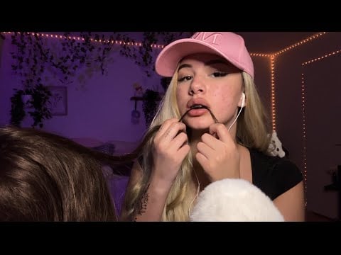ASMR | Obsessed Girl Secretly Eats Your Hair in the back of class | roleplay