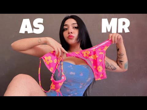 ASMR 👙 Bikini Try-On  || TE ENSEÑO mis BIKINIS + Susurros.