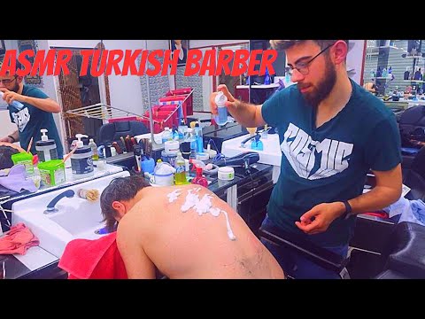 💈ASMR YASIN BARBER SLEEP HEAD, NECK, SHOULDER, FACE AND BACK MASSAGE AND SCRATCHING #barber💈