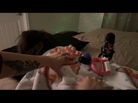 ASMR Relaxing body & face massage w/some tools