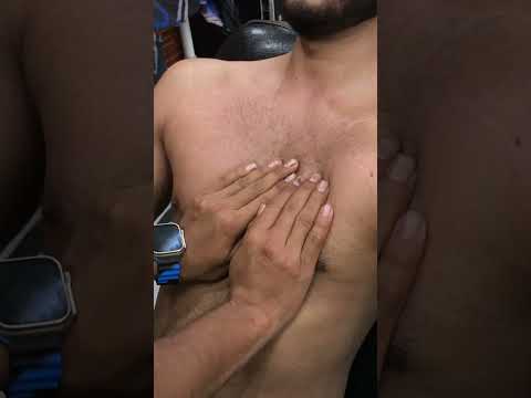 Relaxing Chest massage #chestmassage #bodymassage #stronghands #upperbodymassage  #lahoribarber