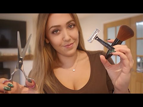 ASMR Realistic Barbershop Haircut and Shave Experience 🪒 ✂️