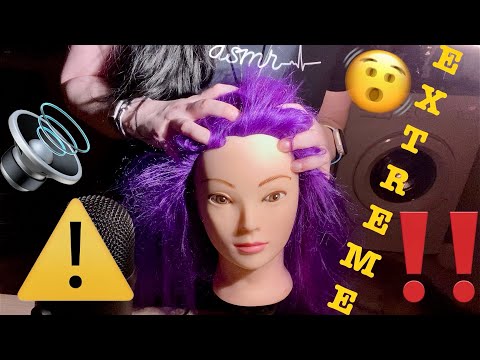 ASMR|⚠️EXTREME⚠️FASTEST HEAD SCALP SCRATCHING MANNEQUIN!!! ATTENTION!⚠️AGGRESSIVE AND LOUD!⚠️