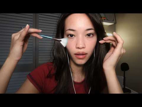 ASMR Guided Meditation 😴 Gentle Whispering Face Brushing Mic Triggers for Sleep & Deep Relaxation