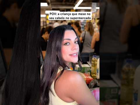 POV: a criança que mexe no seu cabelo no supermercado #asmr #humor #shorts #comedia
