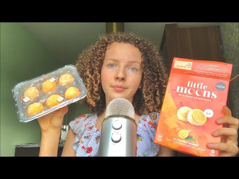 ASMR | MANGO MOCHI ICE-CREAM (chewy eating sounds)