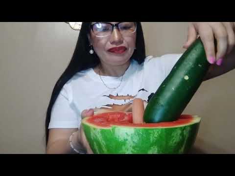WATERMELON, ZUKINI MUKBANG:Life in America 🇺🇸