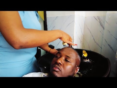 ASMR : Most Satisfying Spa Experience: Haircut, Facial, and Back Massage.