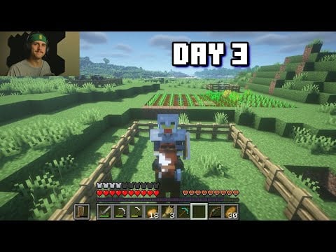 Minecraft survival world Day 3 ASMR