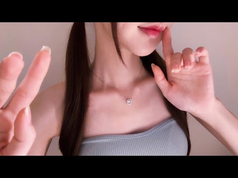 ASMR / 귀 가까이 속삭이는 밀착 단어반복+렌즈 터치 (허리 가려움 주의)💤