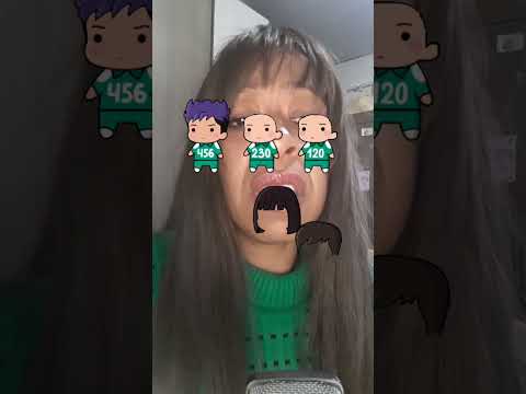 ASMR ROUND 6 ACERTE O CABELO  #shortsvideo