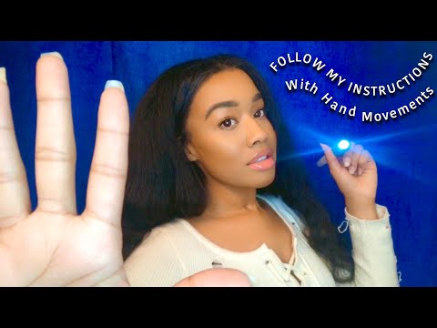 [ASMR] Follow My Instructions For Sleep(Hand Movements)(Follow the Light)