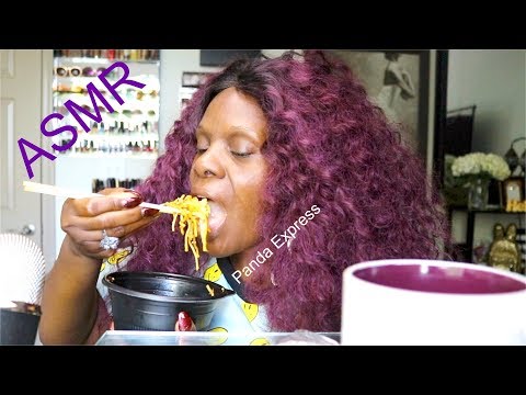 Storytime Mukbang ASMR (Eating Sounds) Trying Panda Exp