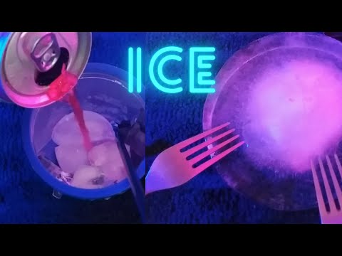 ASMR Lo-Fi Ice Tapping, Ice Scratching, Fizzy Soda Sounds, Pouring, Fast Stirring - No Talking