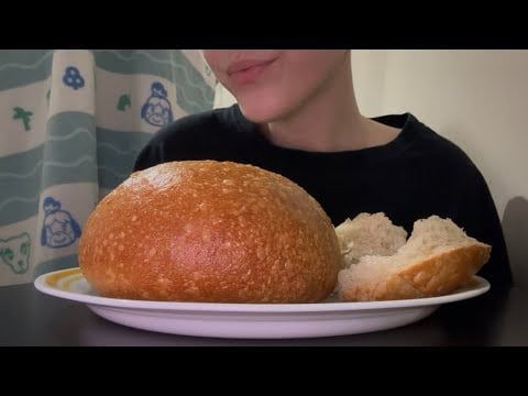 ASMR Panera Bread Bowl Mukbang