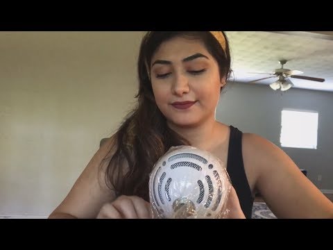 ASMR - English Soft Spoken chatting & Saran Wrap crinkling  sounds