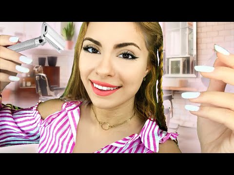 ASMR Barbershop Roleplay 💈 Mens Beard Care & Haircut  ~Soft Spoken~