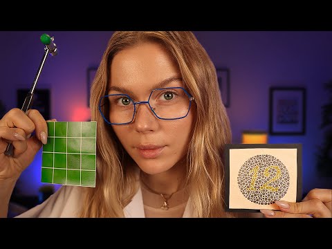 ASMR Focus, Coordination & Color Blind Vision Test RP ~ Medical RP