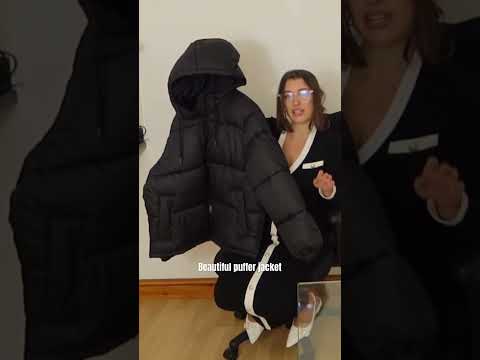 Puffer jacket with ASMR whispers