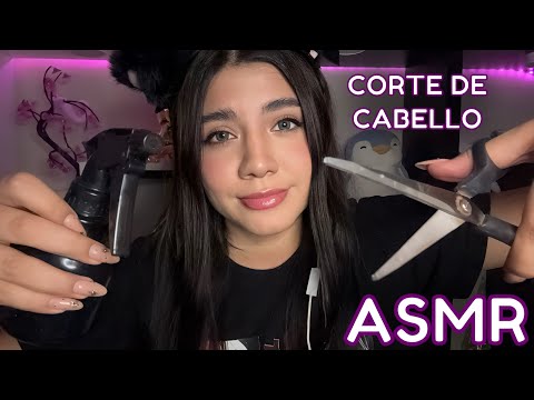 ASMR ESPAÑOL / CORTE DE CABELLO CAÓTICO e INTENSO (peluquería virtual) + MASAJE capilar