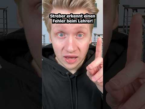 Streber erkennt Fehler beim Lehrer #asmr