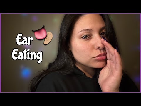 Asmr~ Cupped ear eating | far away whispering