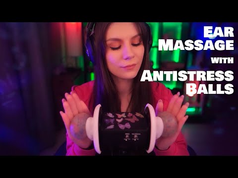 ASMR Ear Massage with Antistress Balls 💎 No Talking