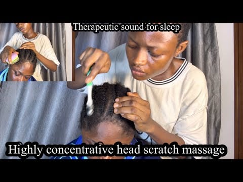 Asmr ✨No gum head scratch massage to combat insomnia  and make you sleep . highly concentrative