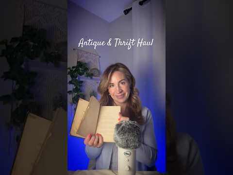 A little peek at my recent antique & thrifting haul 🖼️📖🕯️💕 #vintagehaul #asmr #calmcozycole