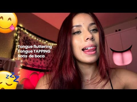 tongue fluttering, tongue tapping e sons de boca aleatorios