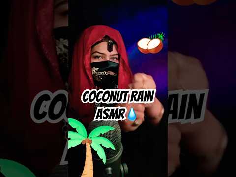 🥥Coconut crack Rain ASMR #asmr #triggersforsleep #asmrtriggers
